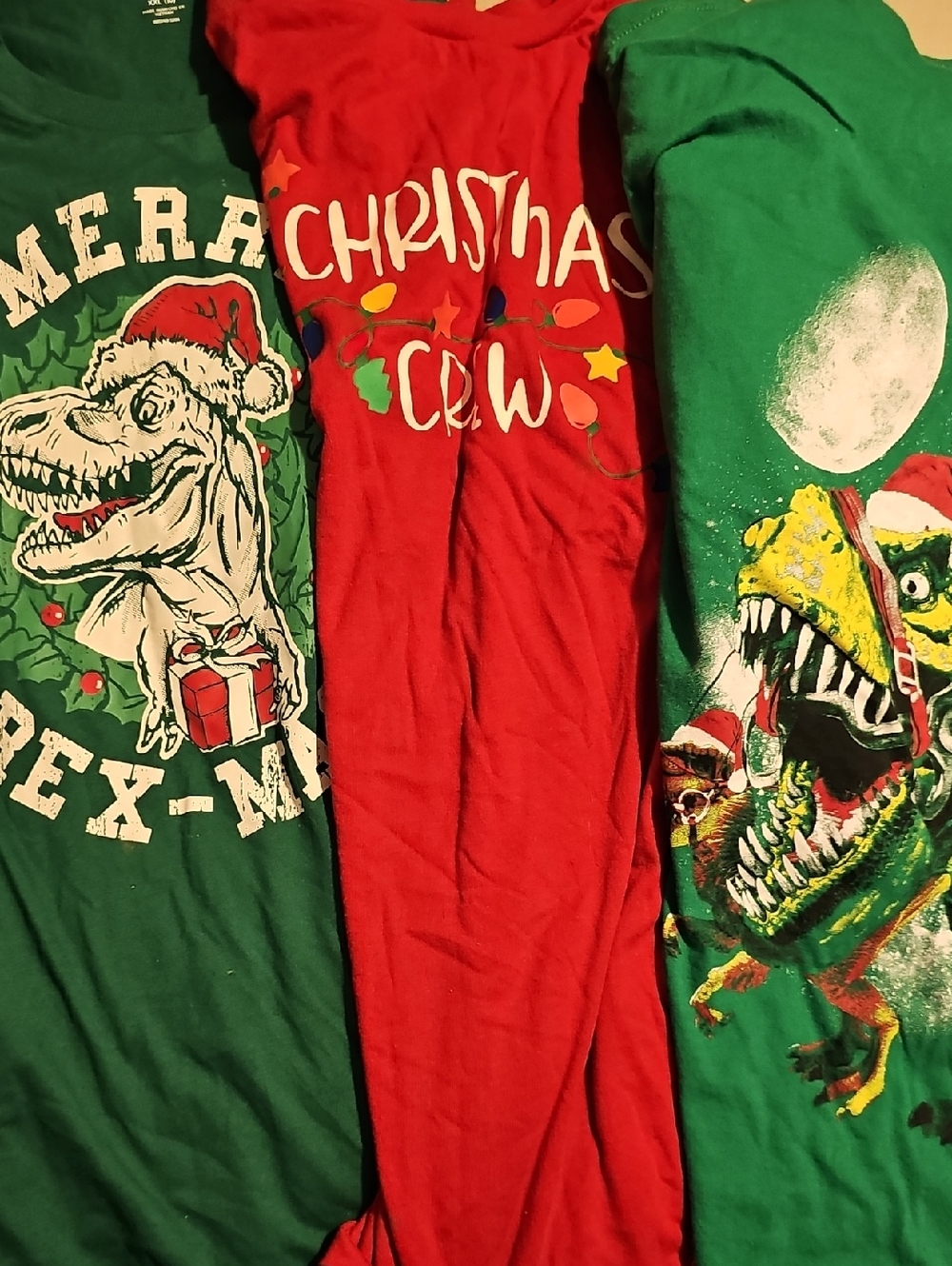 Multi Brand Lot Of 3 Boys Xxl Holiday Long Sleeve Tees
